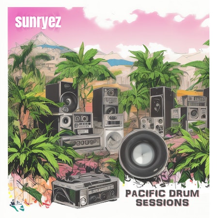 Pacific Drum Sessions Vol 1 - Album by Sunryez - Drum Focused Reggae Cover Art
